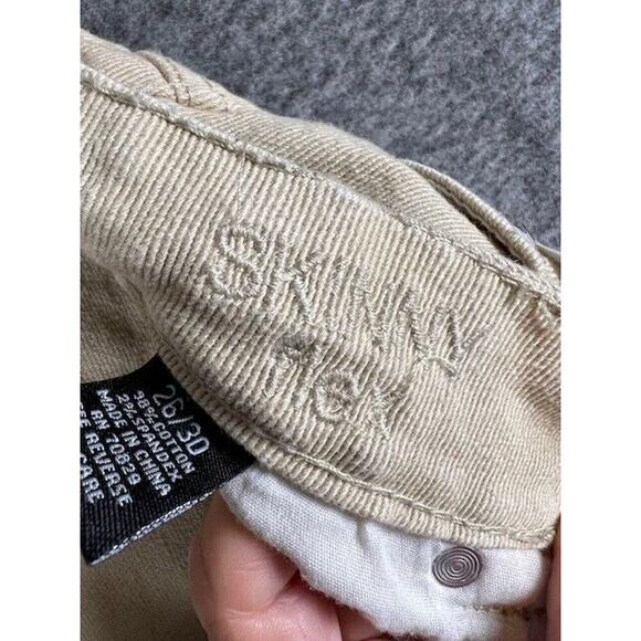 Carbon Jeans Women's 26/30 Skinny Flex Tan Denim Distressed - Picture 7 of 8